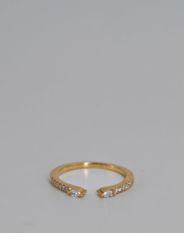 Open Pave Diamond Ring